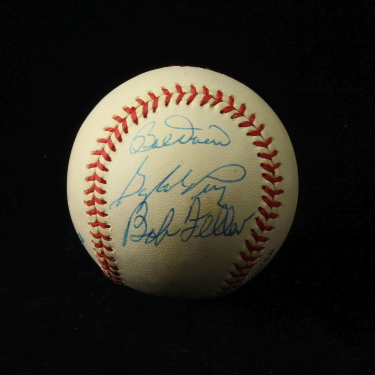 Autographed Baseball, Gaylord Perry, Bob Doerr, Bob Feller