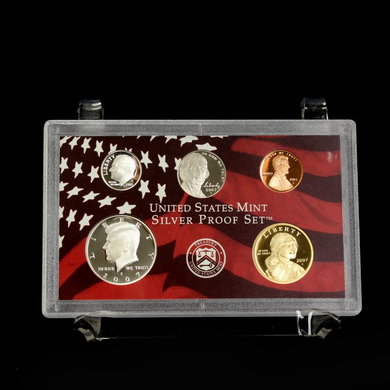 2007-S United States Mint Silver Proof Set, 50-State Quarter, $1 Presi