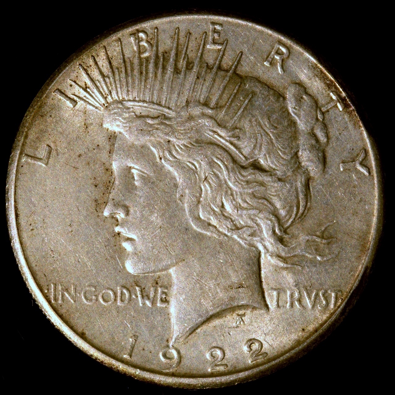 1922-S Peace 1 Dollar, XF-40