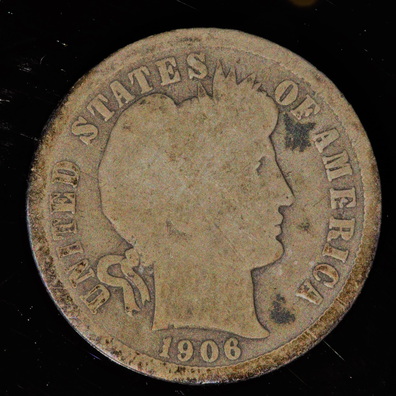 1906 Barber Dime, G-Grade