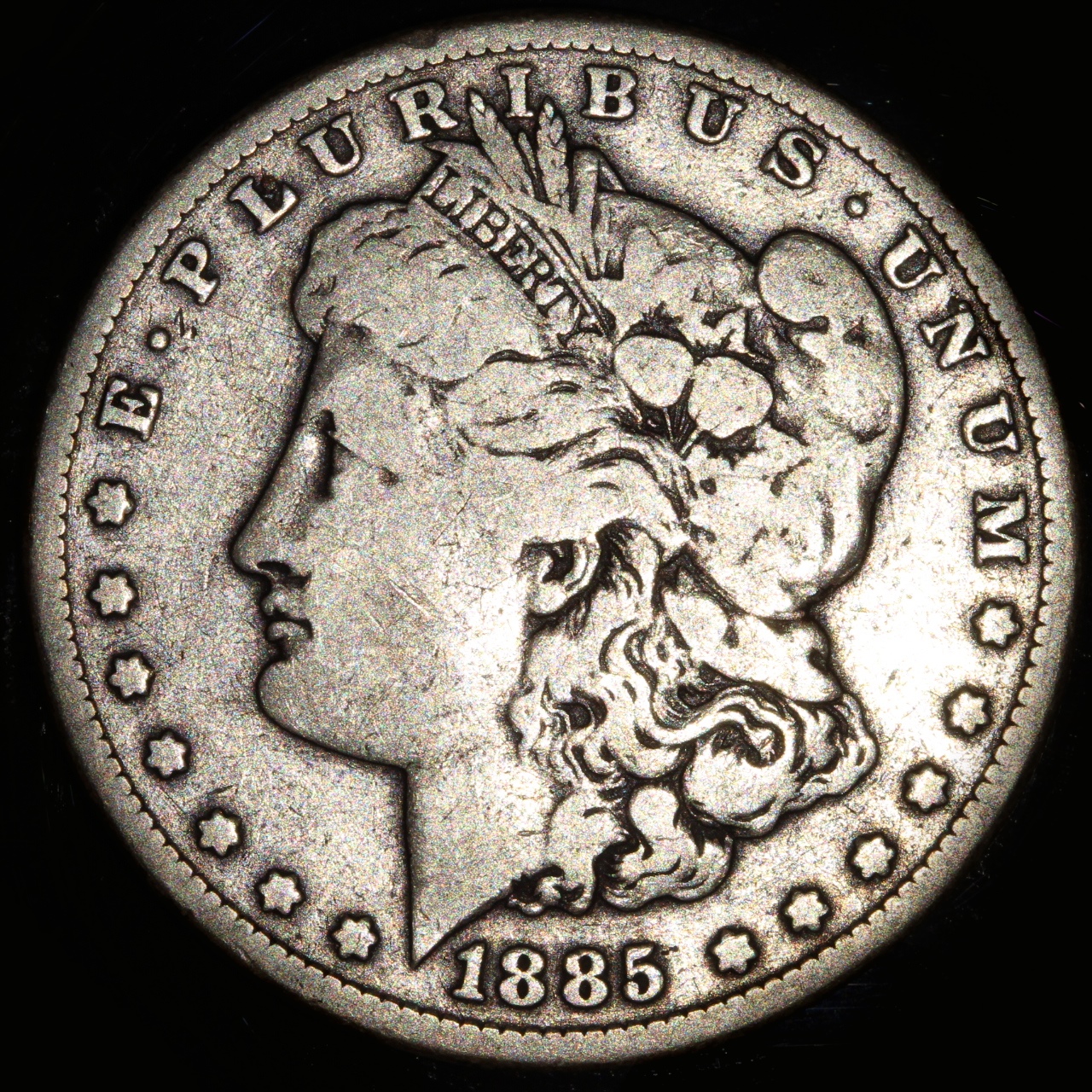 1885 Morgan 1 Dollar, F-16