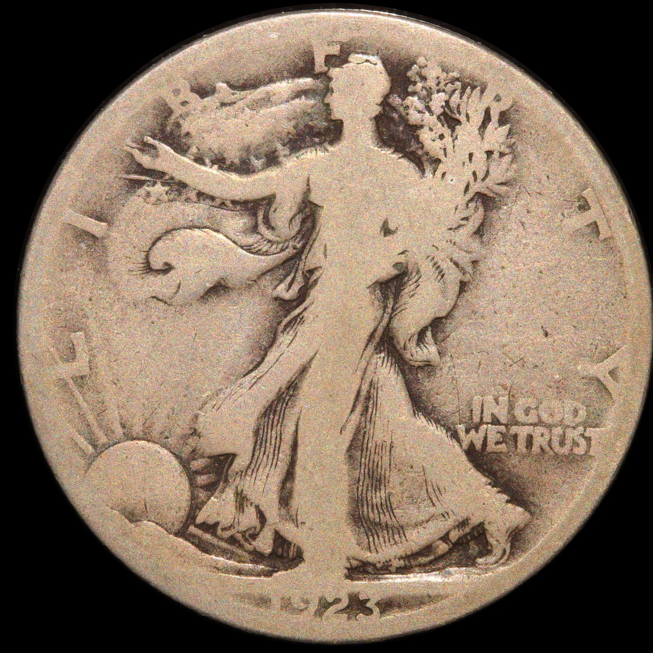 1923-S Walking Liberty Half Dollar, G-6