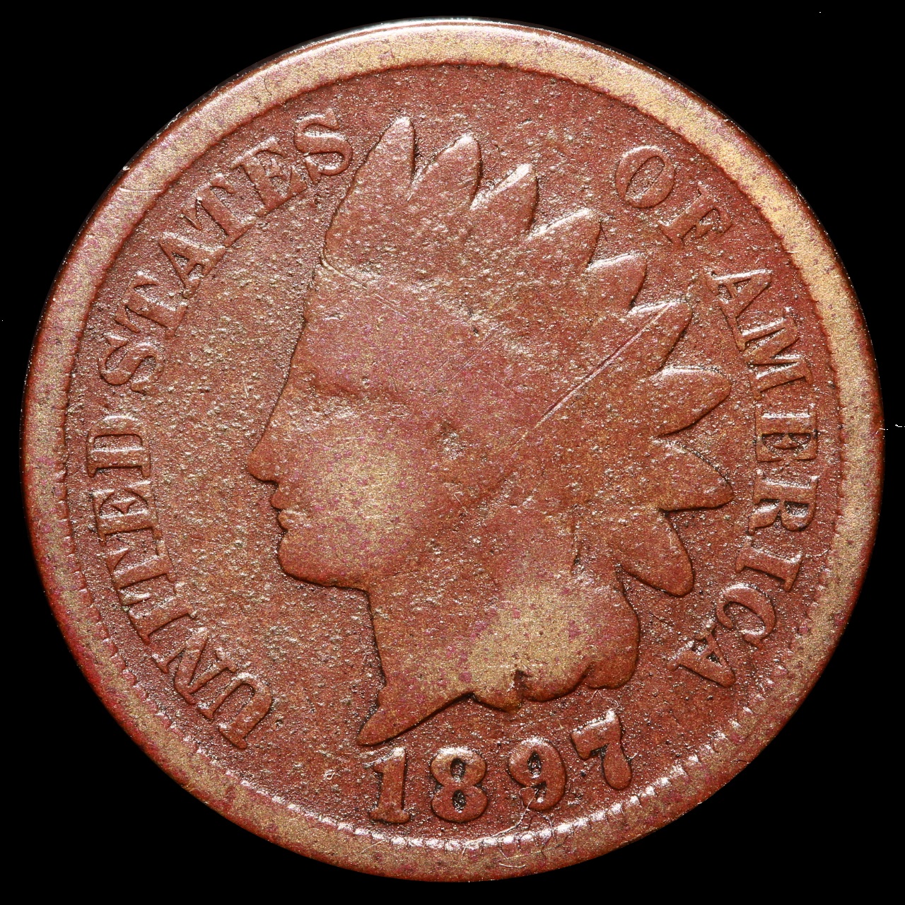 1897 Indian Cent, AG-3