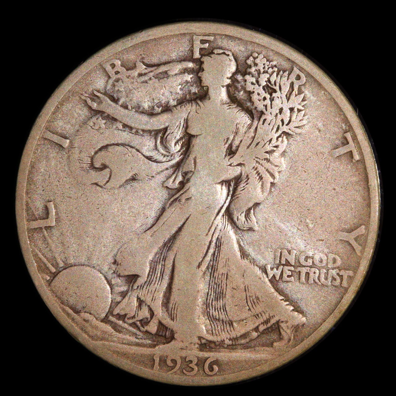 1936-D Walking Liberty Half Dollar, G-6