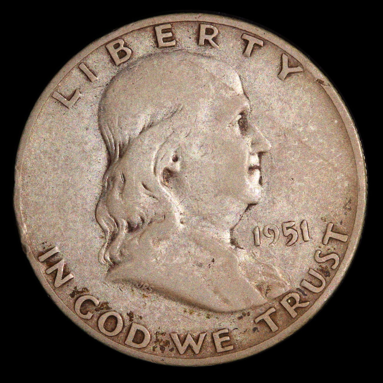 1951-S Franklin Half Dollar, VG-8