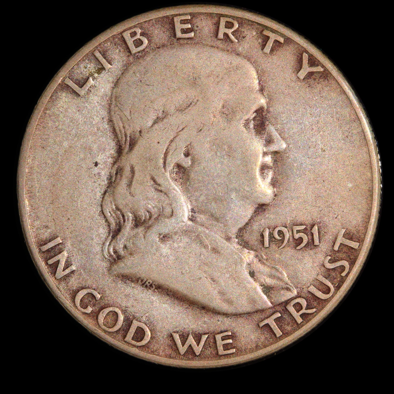 1951-S Franklin Half Dollar, VG-8