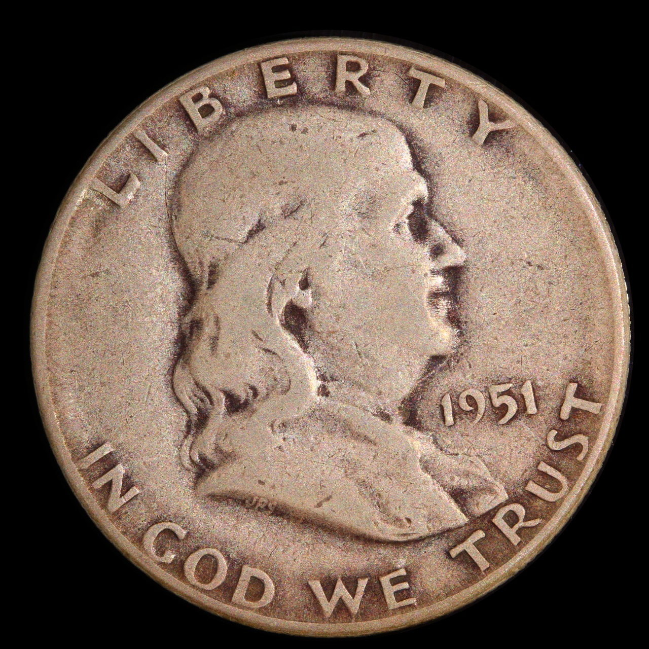 1951-S Franklin Half Dollar, G-4