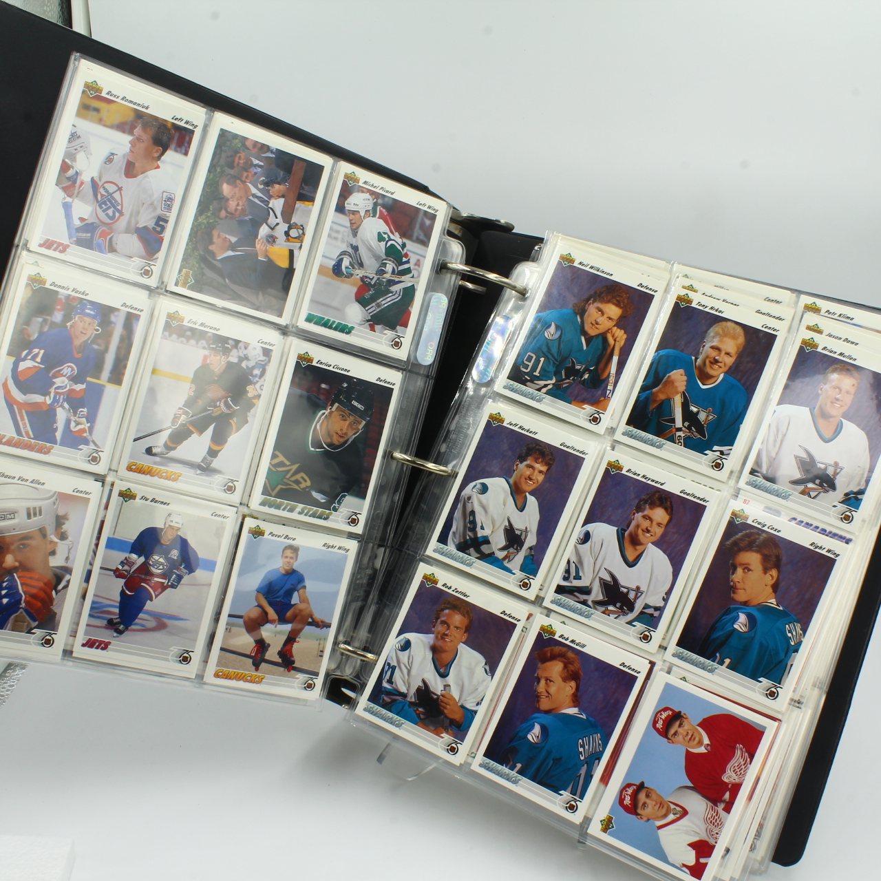 Cards, 1991 Upper Deck NHL Album, Appx 480 Cards
