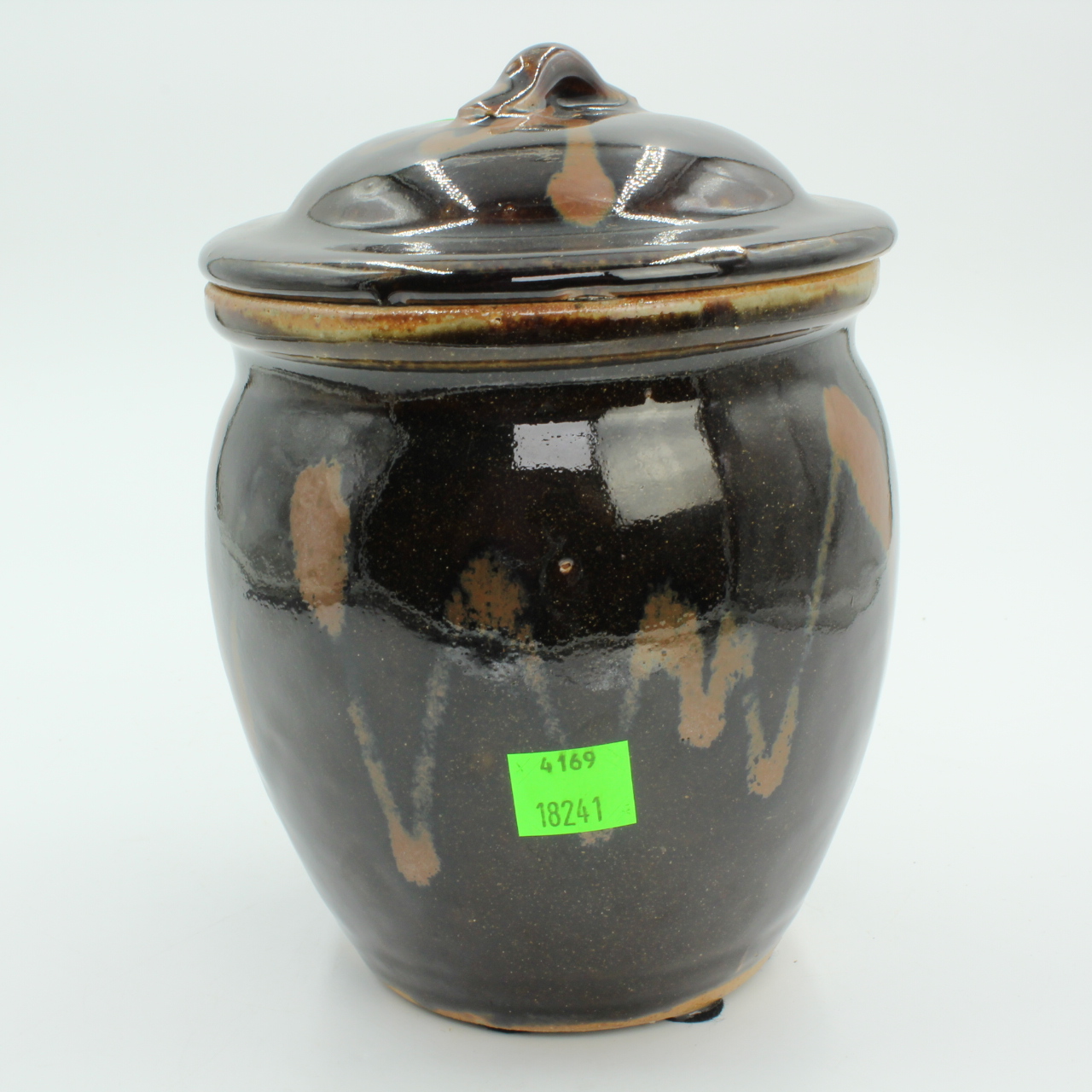 Vintage Japanese Jar, Art Pottery Tea Jar