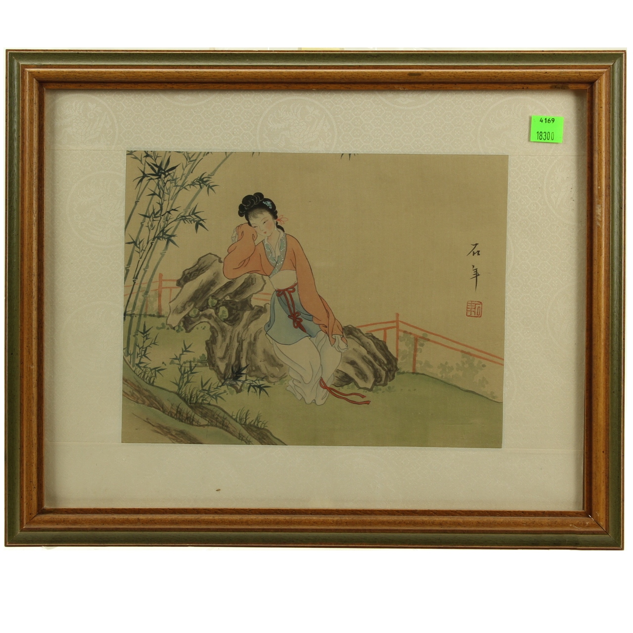 Vintage Chinese Silk Painting